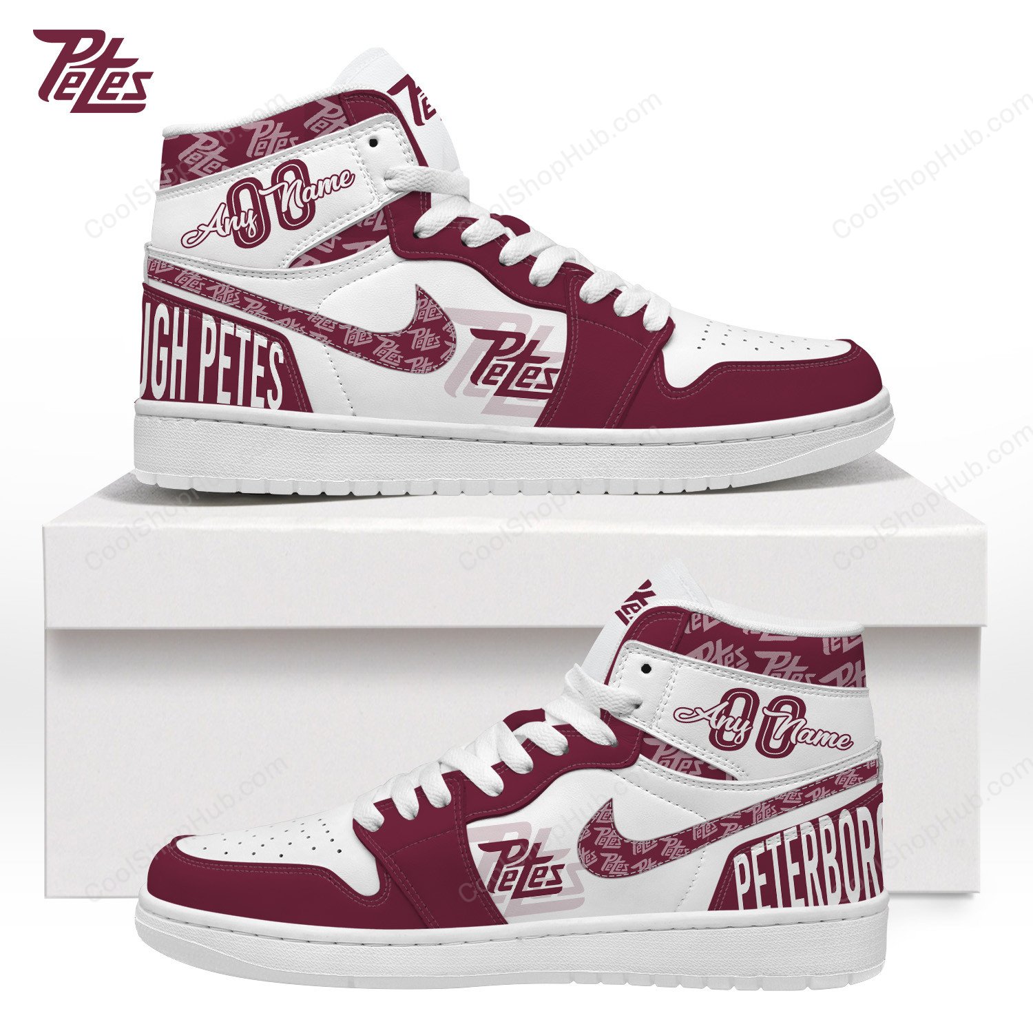 Peterborough Petes AJ 1 High Top Sneakers V1