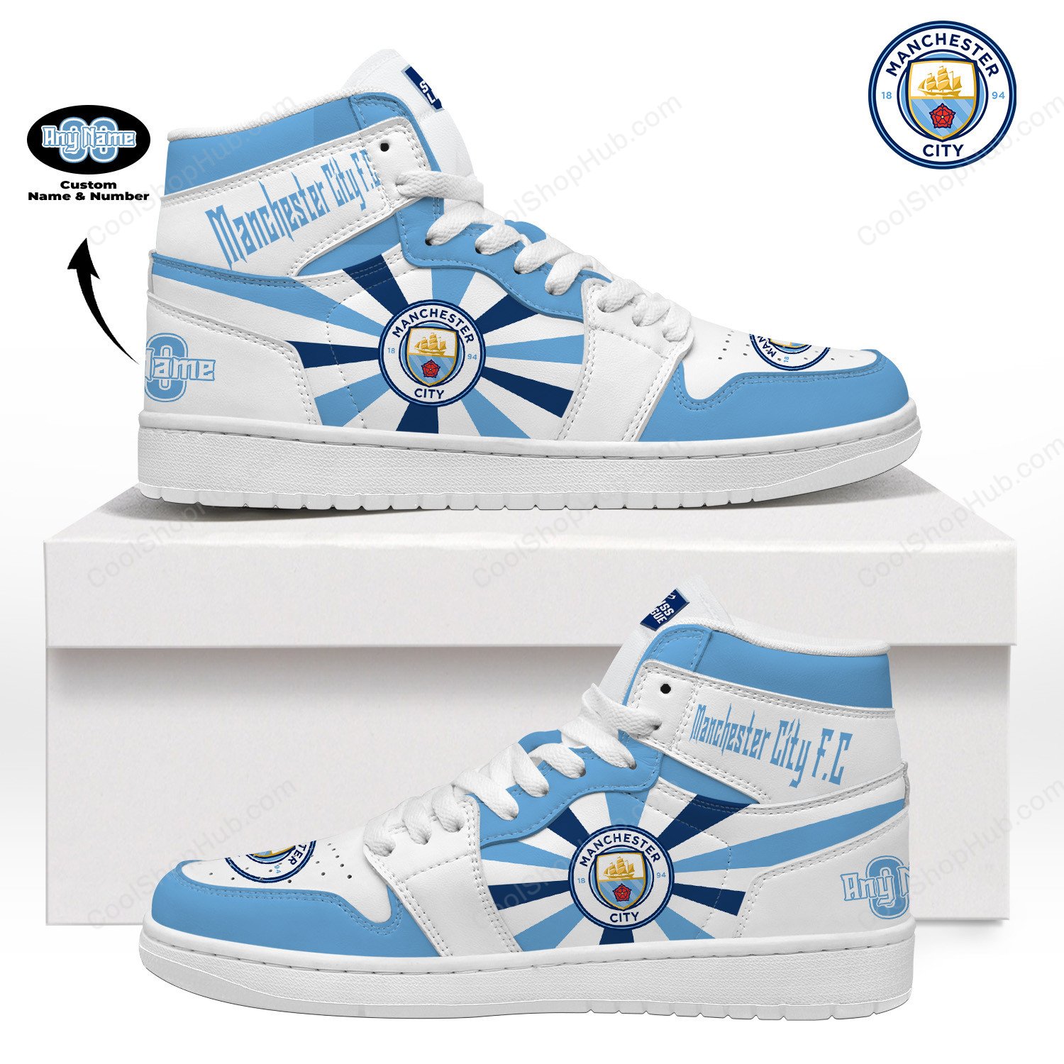 Manchester City F.C AJ 1 High Top Sneakers V2