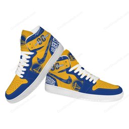 Golden State Warriors AJ 1 High Top Sneakers V1