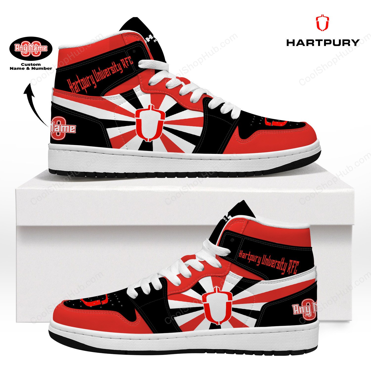 Hartpury University RFC AJ1 High Top Sneakers V2