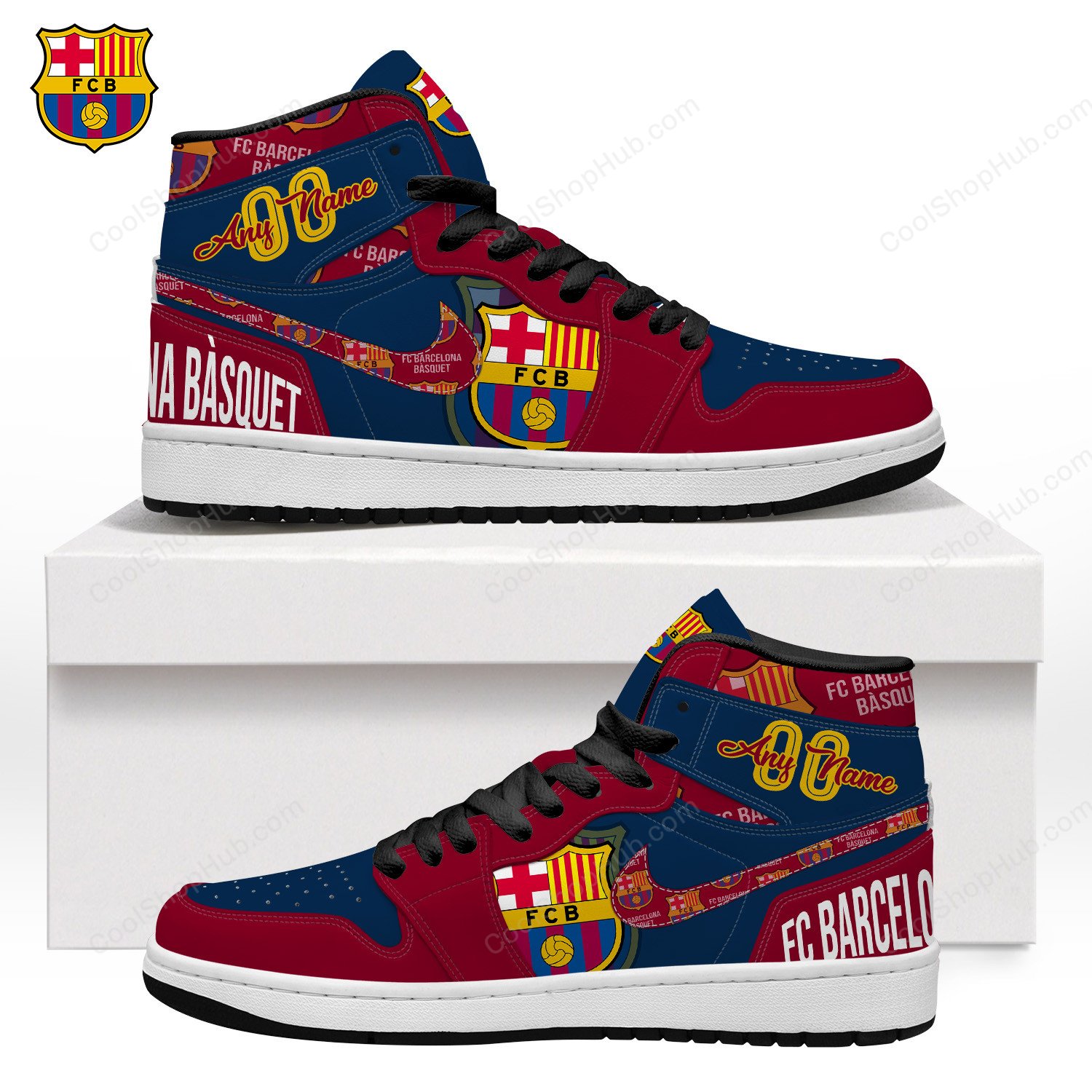 FC Barcelona Bàsquet AJ 1 High Top Sneakers V1
