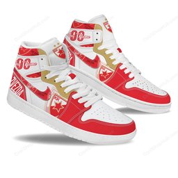 KK Crvena zvezda AJ 1 High Top Sneakers V1