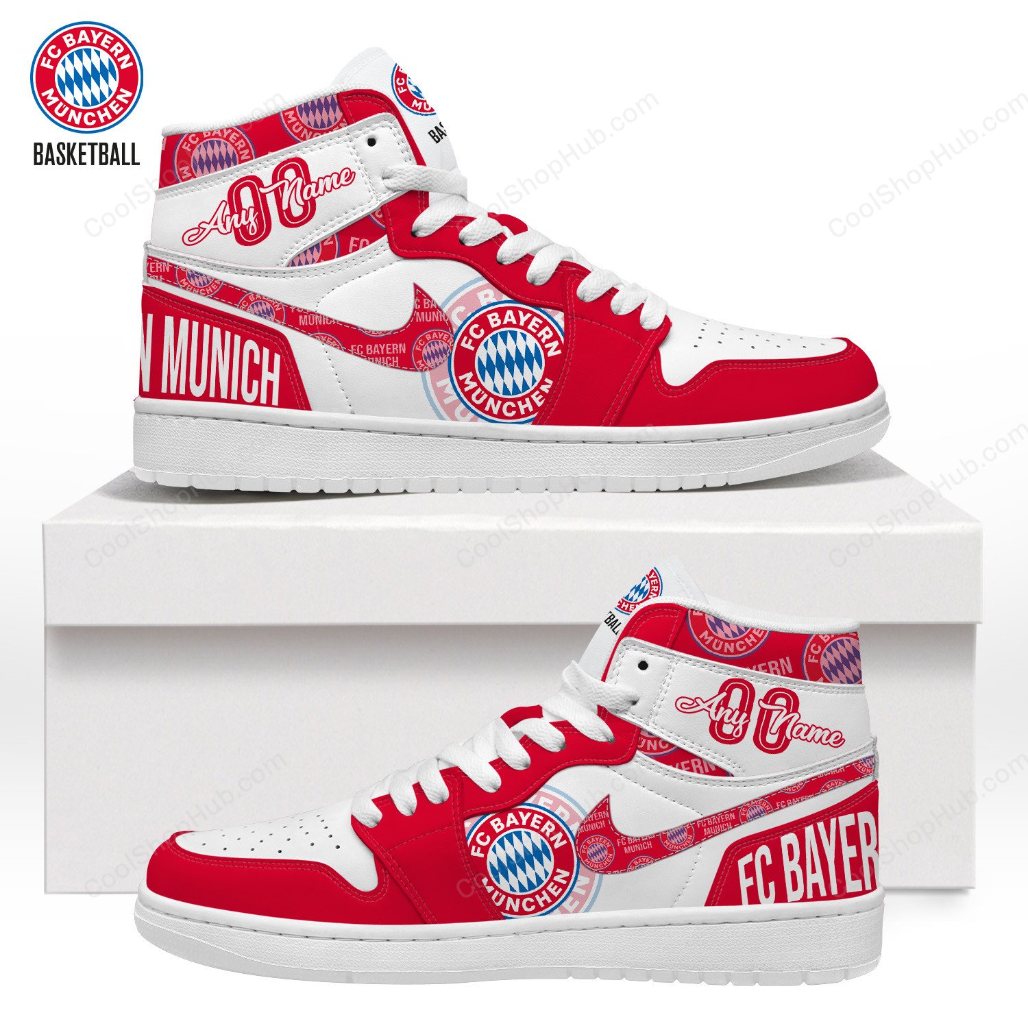 FC Bayern Munich AJ 1 High Top Sneakers V1