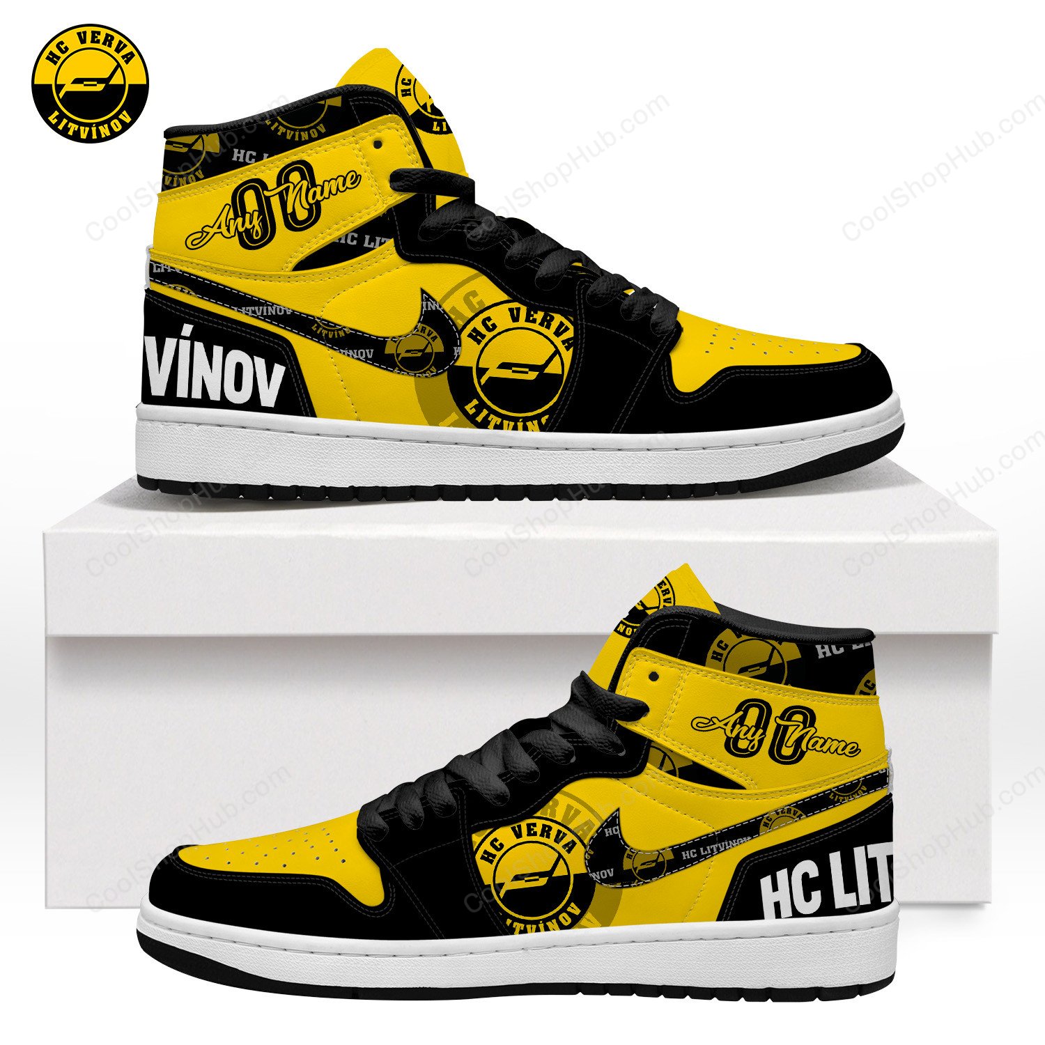 HC Litvínov AJ 1 High Top Sneakers V1