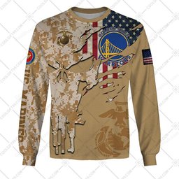 Golden State Warriors Marine Camo V2 Design Shirt