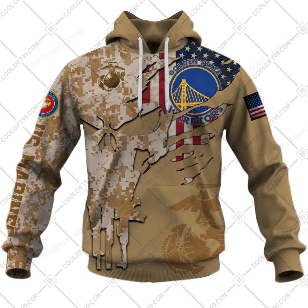 Golden State Warriors Marine Camo V2 Design Shirt