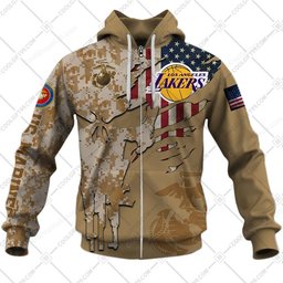 Los Angeles Lakers Marine Camo V2 Design Shirt