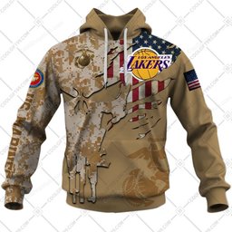 Los Angeles Lakers Marine Camo V2 Design Shirt