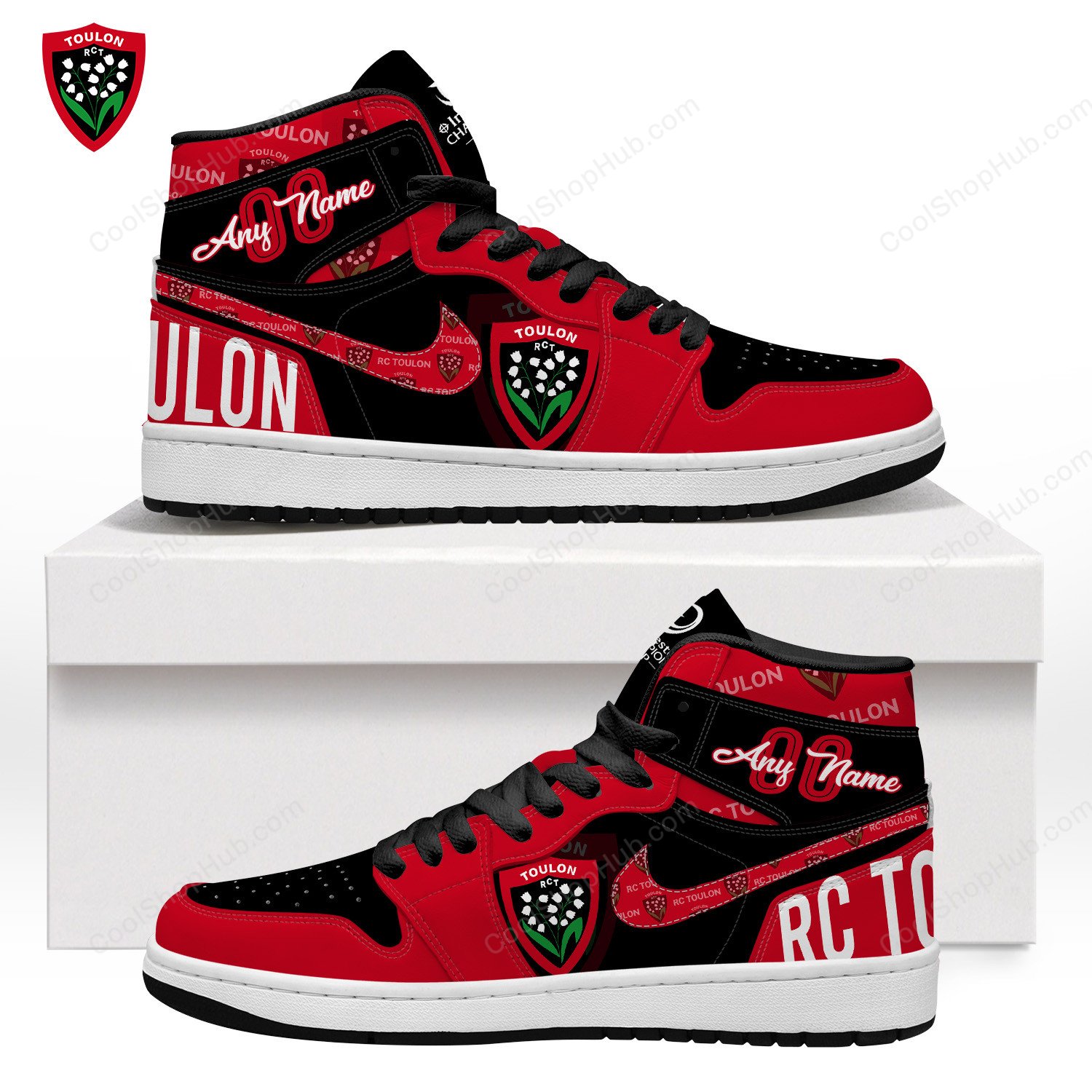 RC Toulon ERC AJ 1 High Top Sneakers V1
