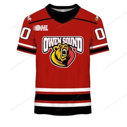 Owen Sound Attack OHL 2526 Home Jersey Style Shirts