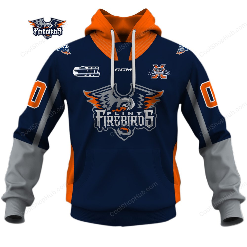 Flint Firebirds OHL 2526 Home Jersey Style Shirts