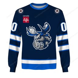 Manitoba Moose AHL 2526 Home Jersey Style Shirts