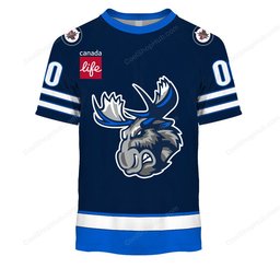 Manitoba Moose AHL 2526 Home Jersey Style Shirts
