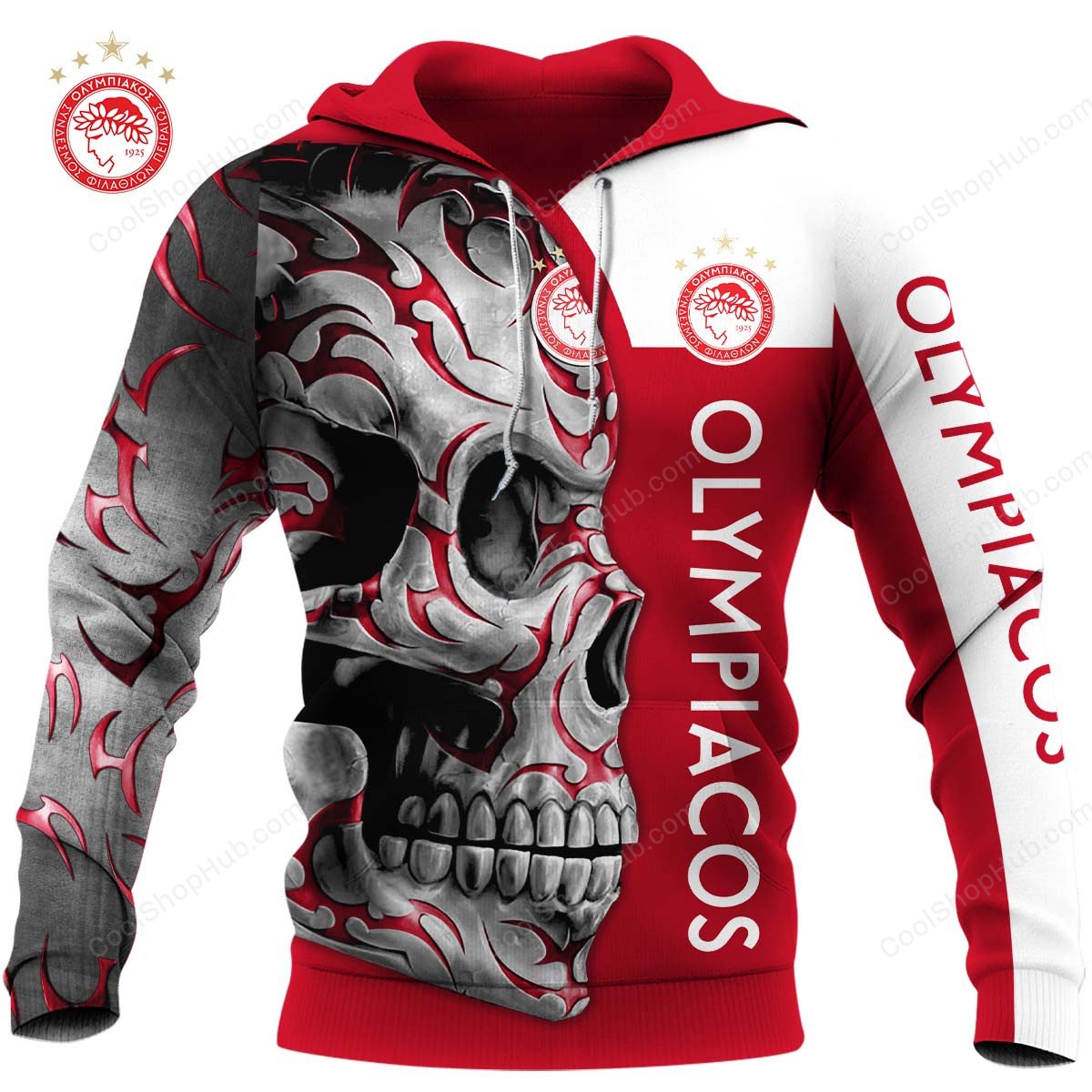 Olympiacos F.C Skull Fury Design