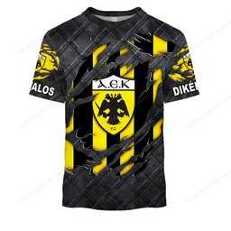 AEK Athens F.C Black Metal Design Shirt