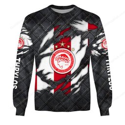Olympiacos F.C Black Metal Design Shirt