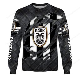 PAOK FC Black Metal Design Shirt