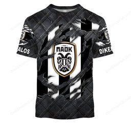 PAOK FC Black Metal Design Shirt