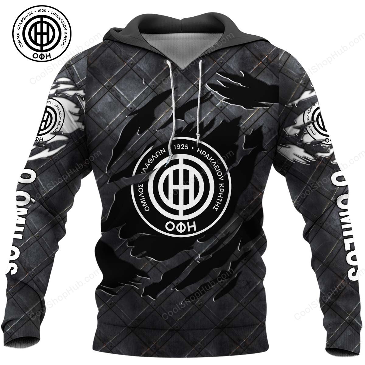 OFI Crete F.C Black Metal Design Shirt