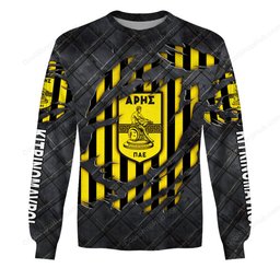 Aris Thessaloniki F.C Black Metal Design Shirt
