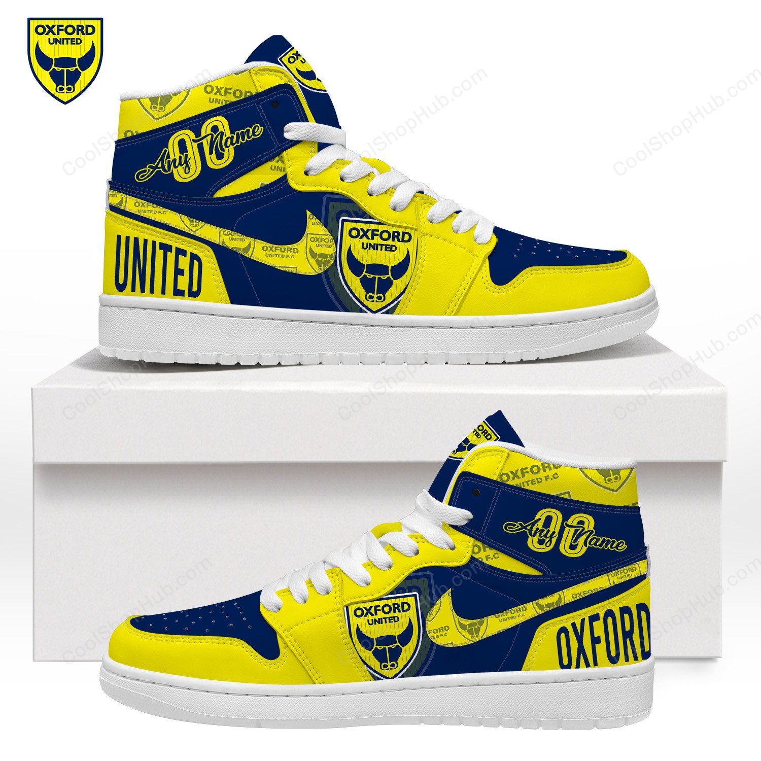 Oxford United F.C AJ 1 High Legacy Shoes V1