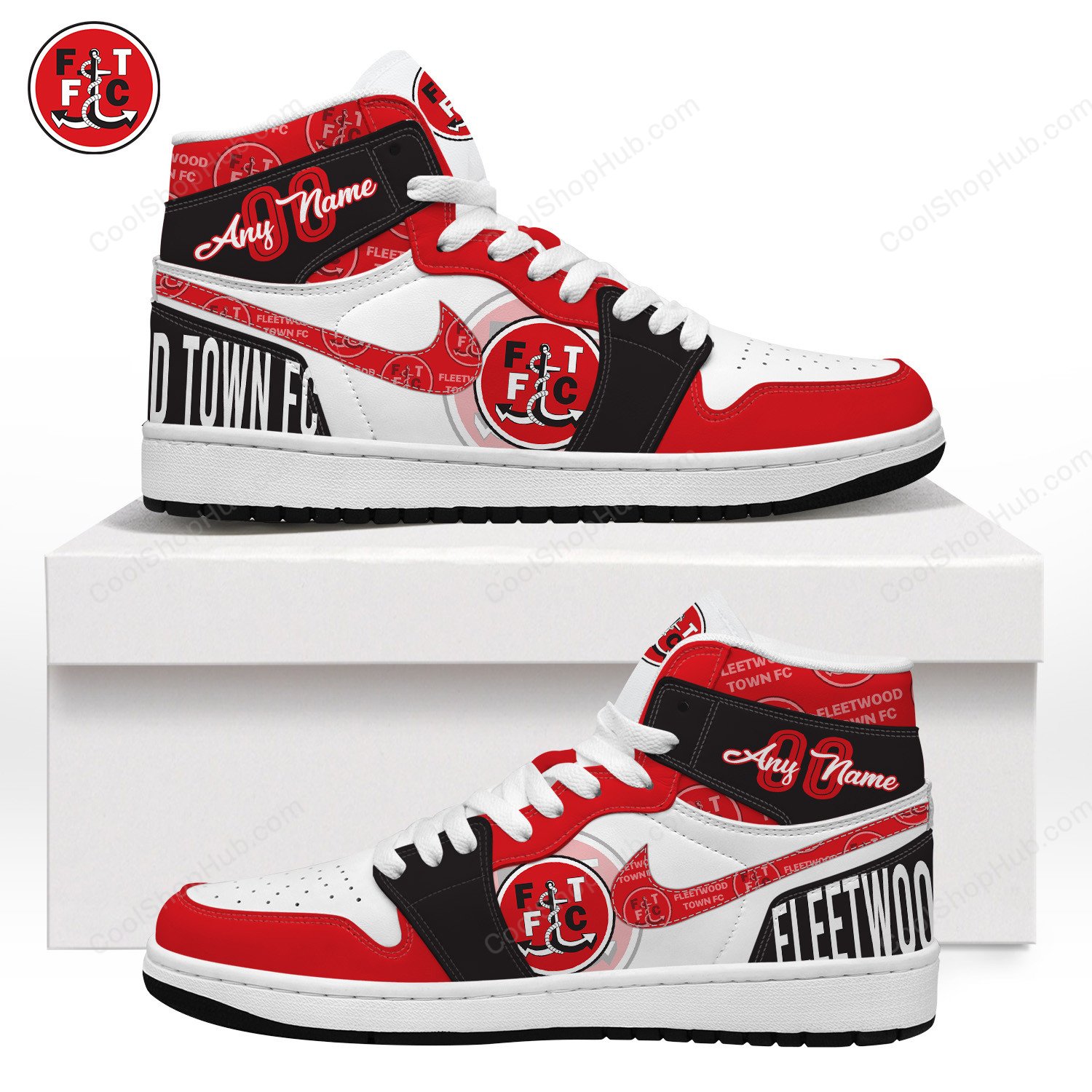 Fleetwood Town F.C AJ 1 High Top Sneakers V1