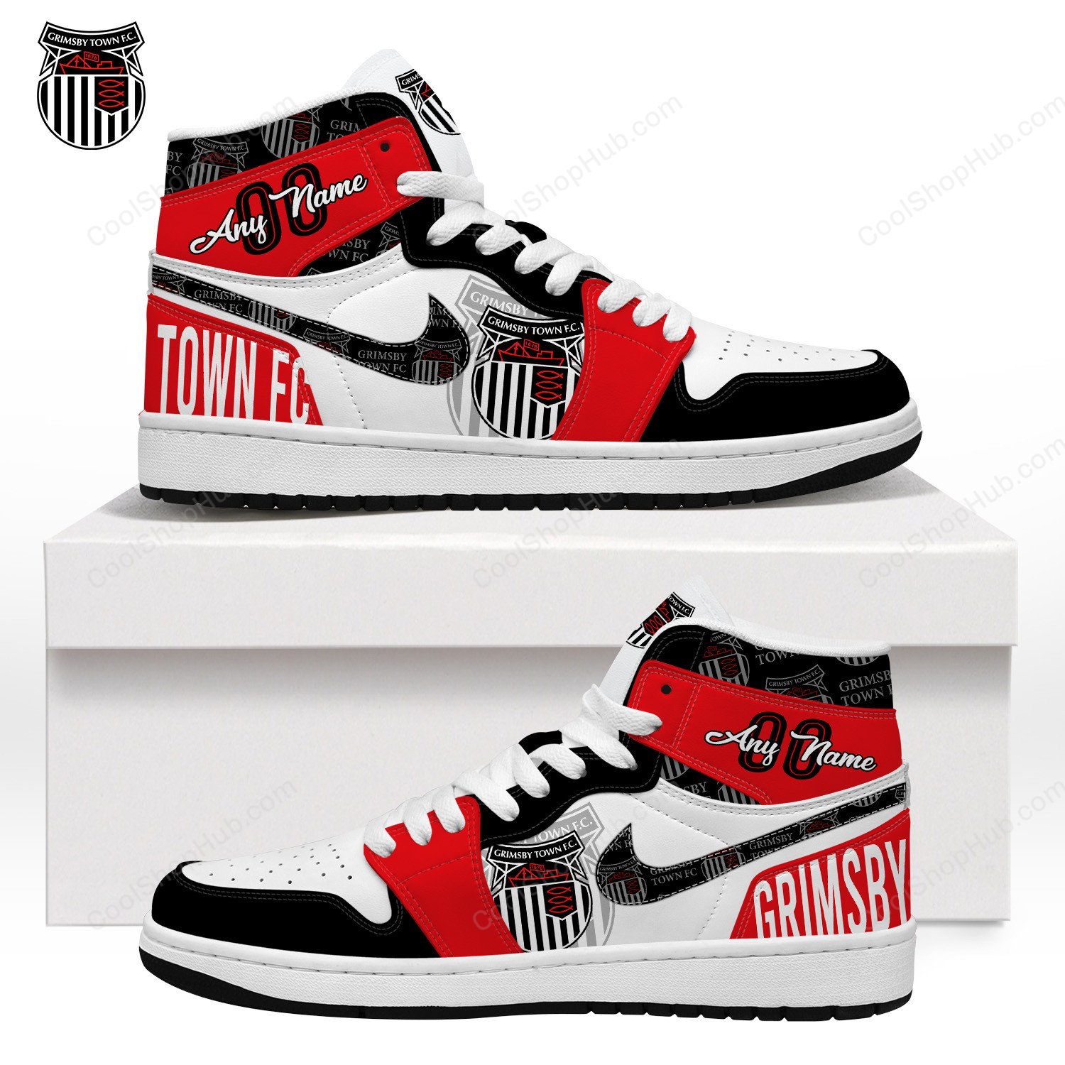 Grimsby Town F.C AJ 1 High Top Sneakers V1