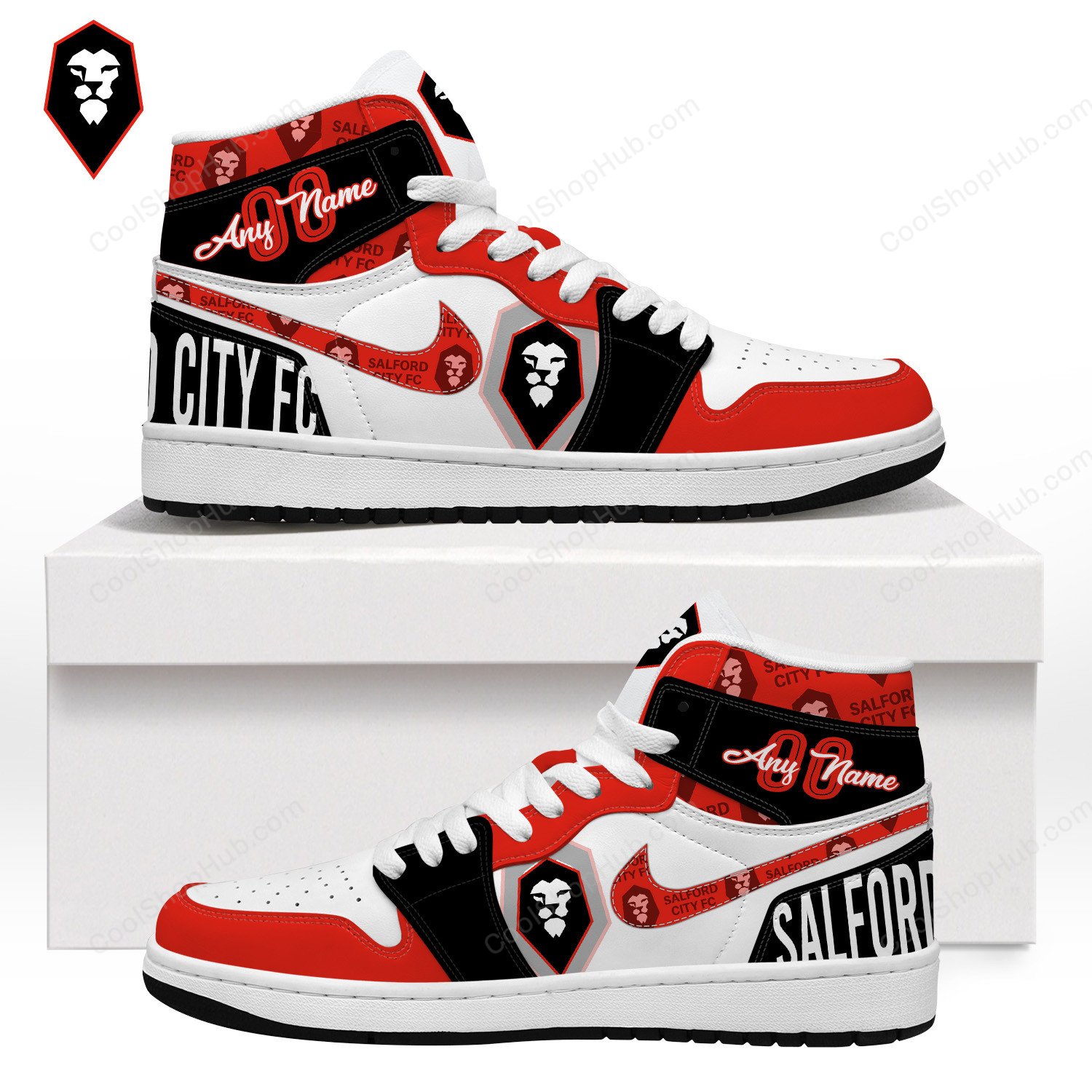 Salford City F.C AJ 1 High Top Sneakers V1