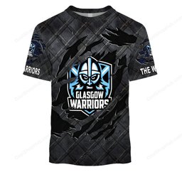 Glasgow Warriors Black Metal Design Shirts