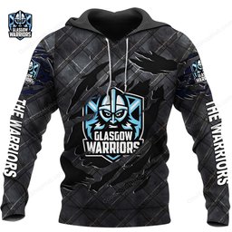 Glasgow Warriors Black Metal Design Shirts