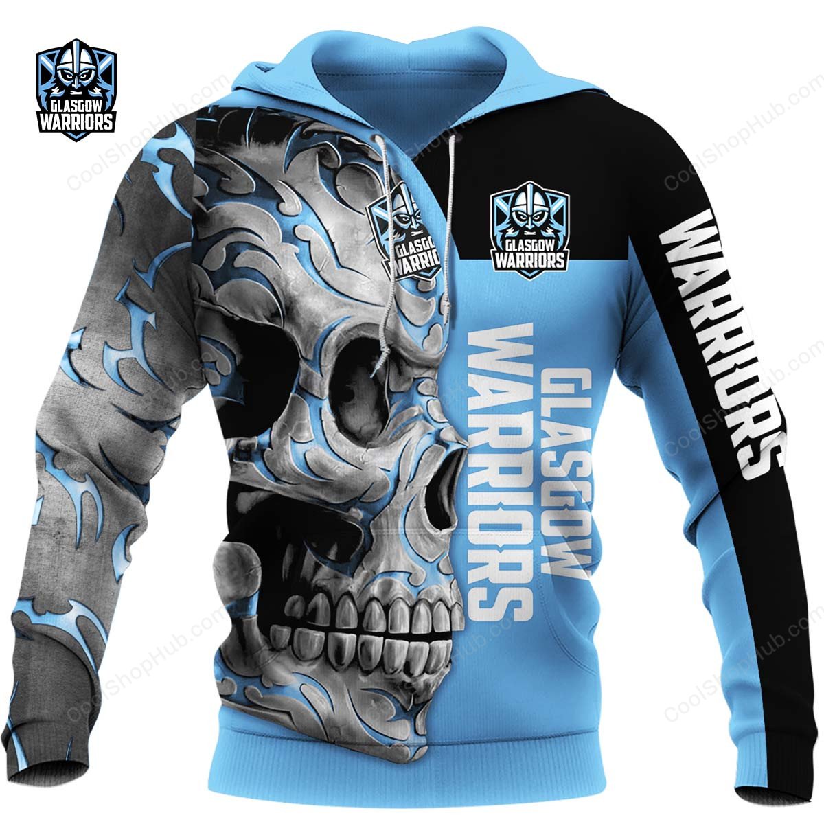 Glasgow Warriors Skull Fury Design