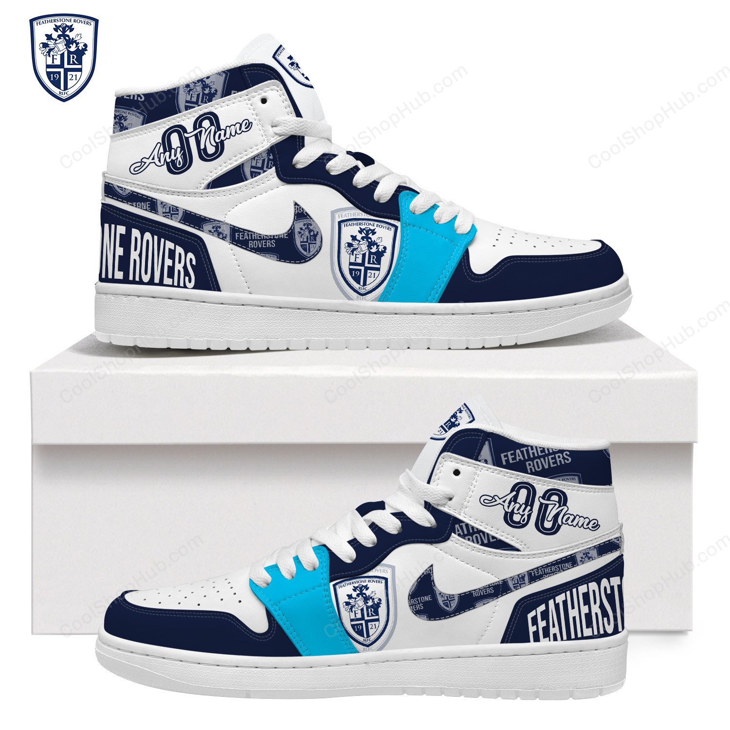 Featherstone Rovers AJ 1 High Top Sneakers V1