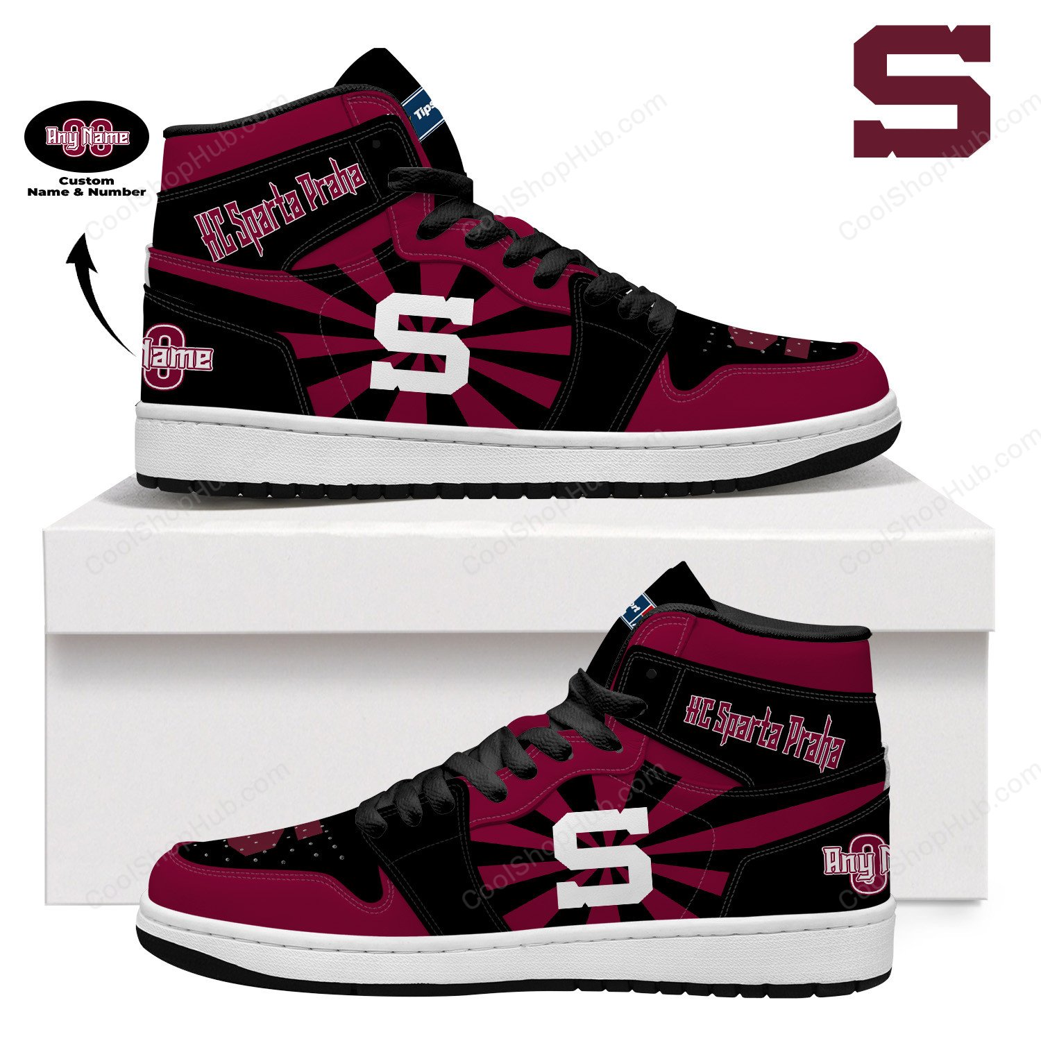 HC Sparta Praha AJ 1 High Top Sneakers V2