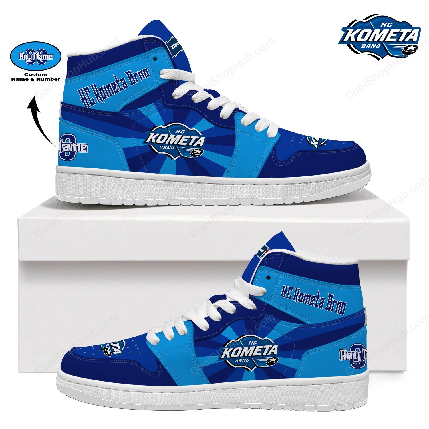 HC Kometa Brno AJ 1 High Top Sneakers V2
