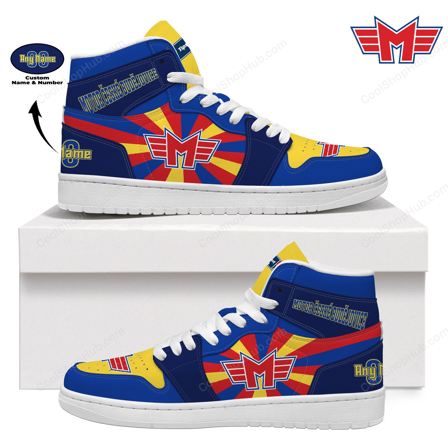 Motor České Budějovice AJ 1 High Top Sneakers V2