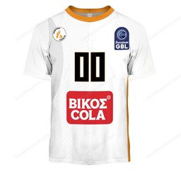 Promitheas Patras B.C GBL 2526 Home Jersey Style Shirts