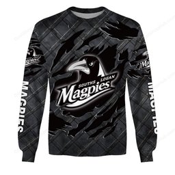 Souths Logan Magpies Black Metal Design Shirt
