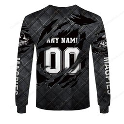 Souths Logan Magpies Black Metal Design Shirt