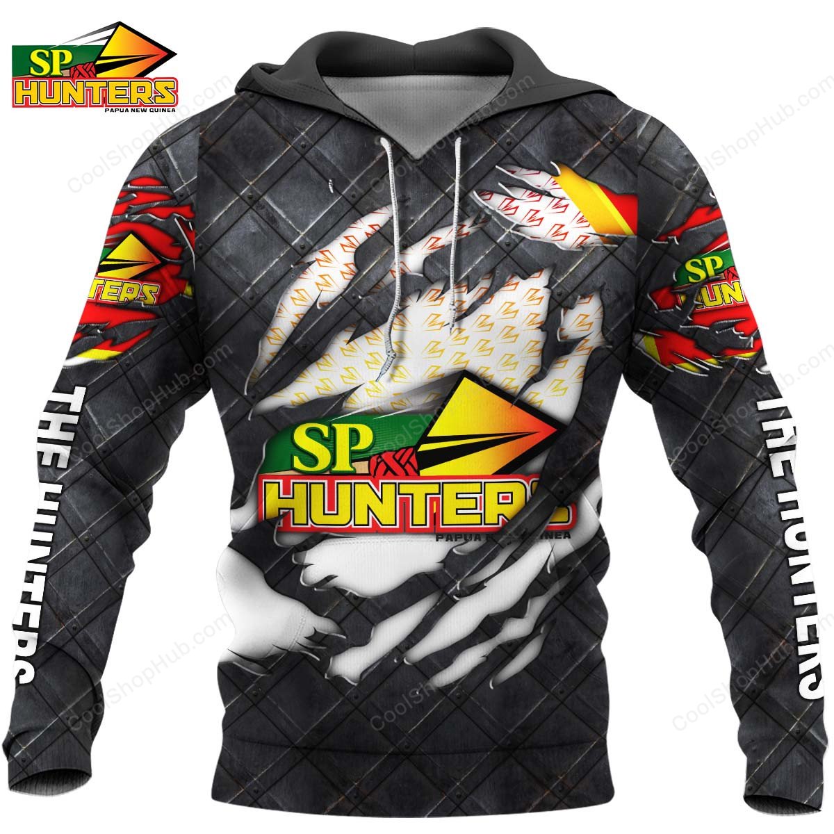 Papua New Guinea Hunters Black Metal Design Shirt