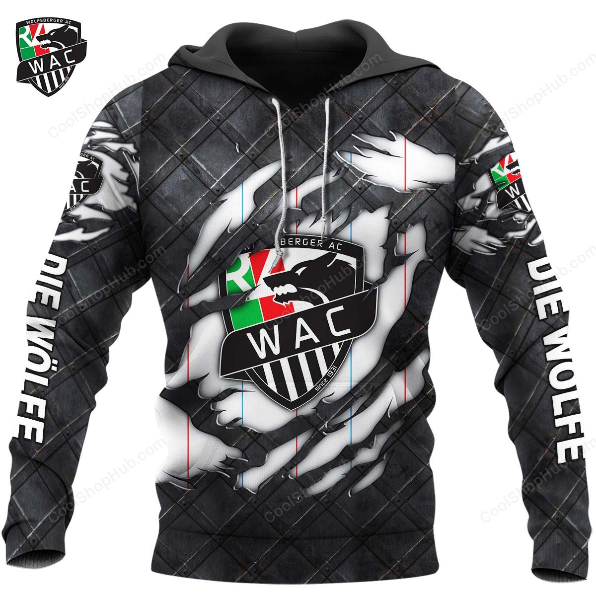 Wolfsberger AC Black Metal Design Shirt