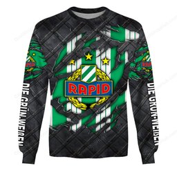 SK Rapid Wien Black Metal Design Shirt