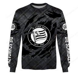SK Sturm Graz Black Metal Design Shirt