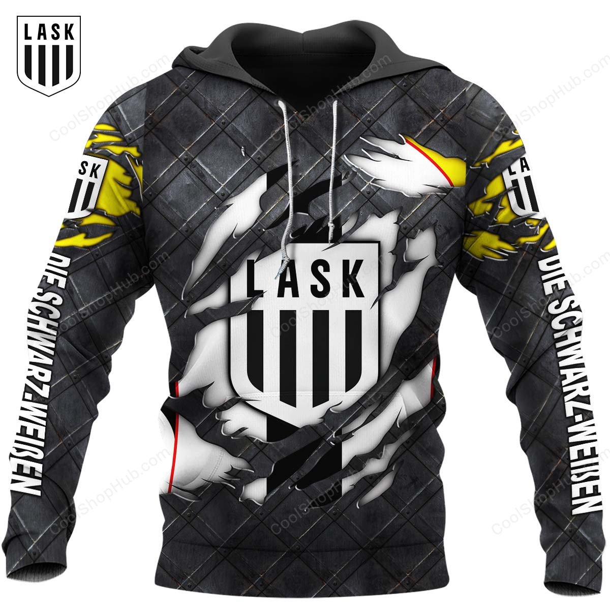 LASK Linz Black Metal Design Shirt