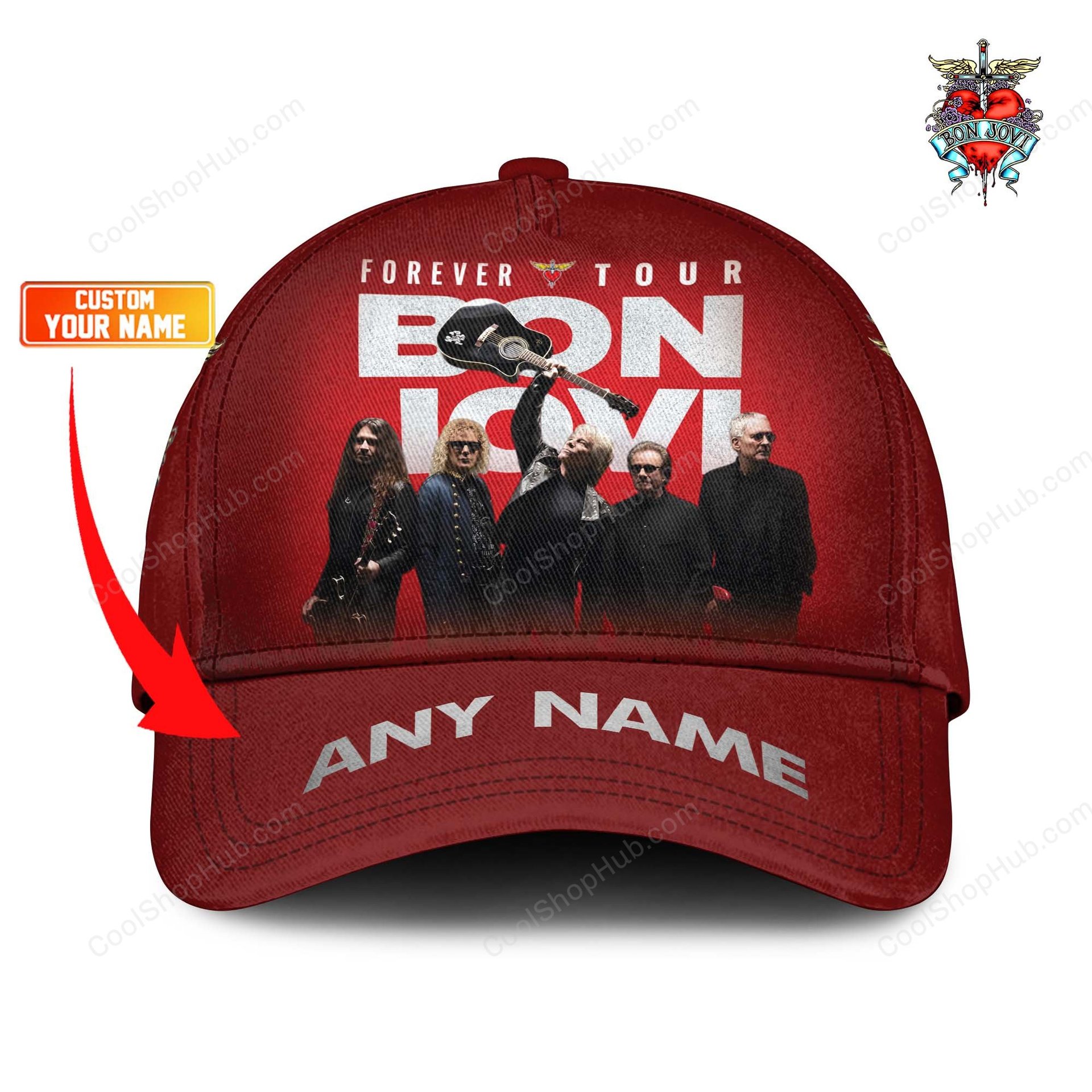 Bon Jovi Forever Tour 2026 Design Cap V2