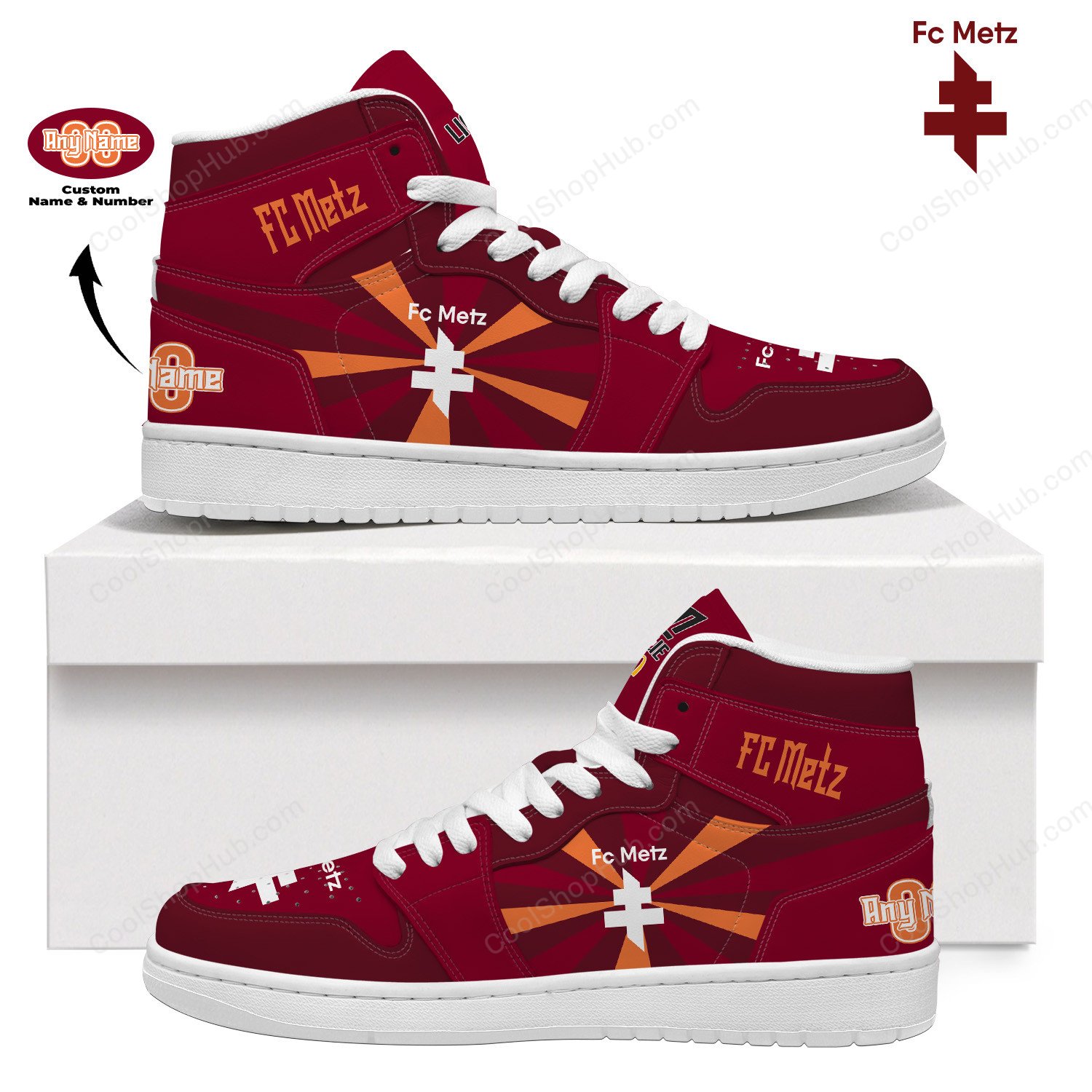 FC Metz AJ1 High Top Sneakers V2