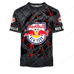 New York Red Bulls Black Metal Design Shirt
