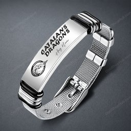 Catalans Dragons Personalized Stainless Steel Bracelet V1