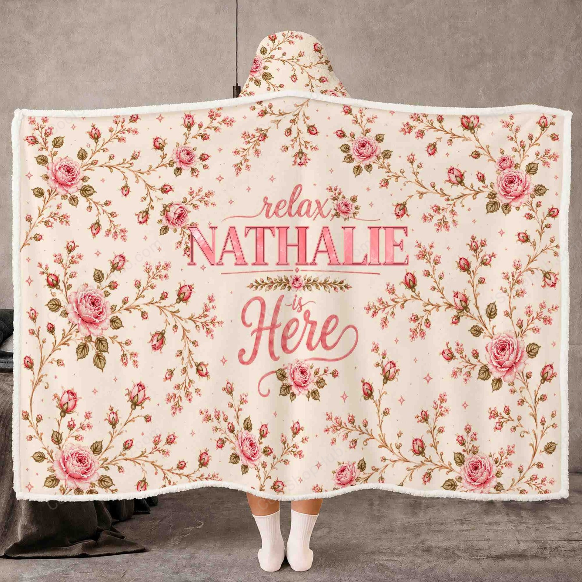 NATHALIE Relax is Here Hooded Blanket TO1008SHB