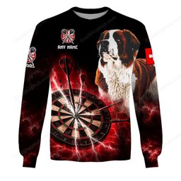 Switzerland Mascot Darts Black Design Shirts