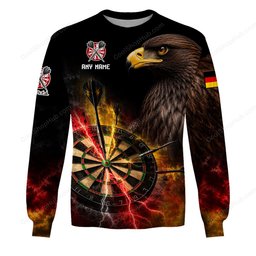 Germany Mascot Darts Black Design Shirts